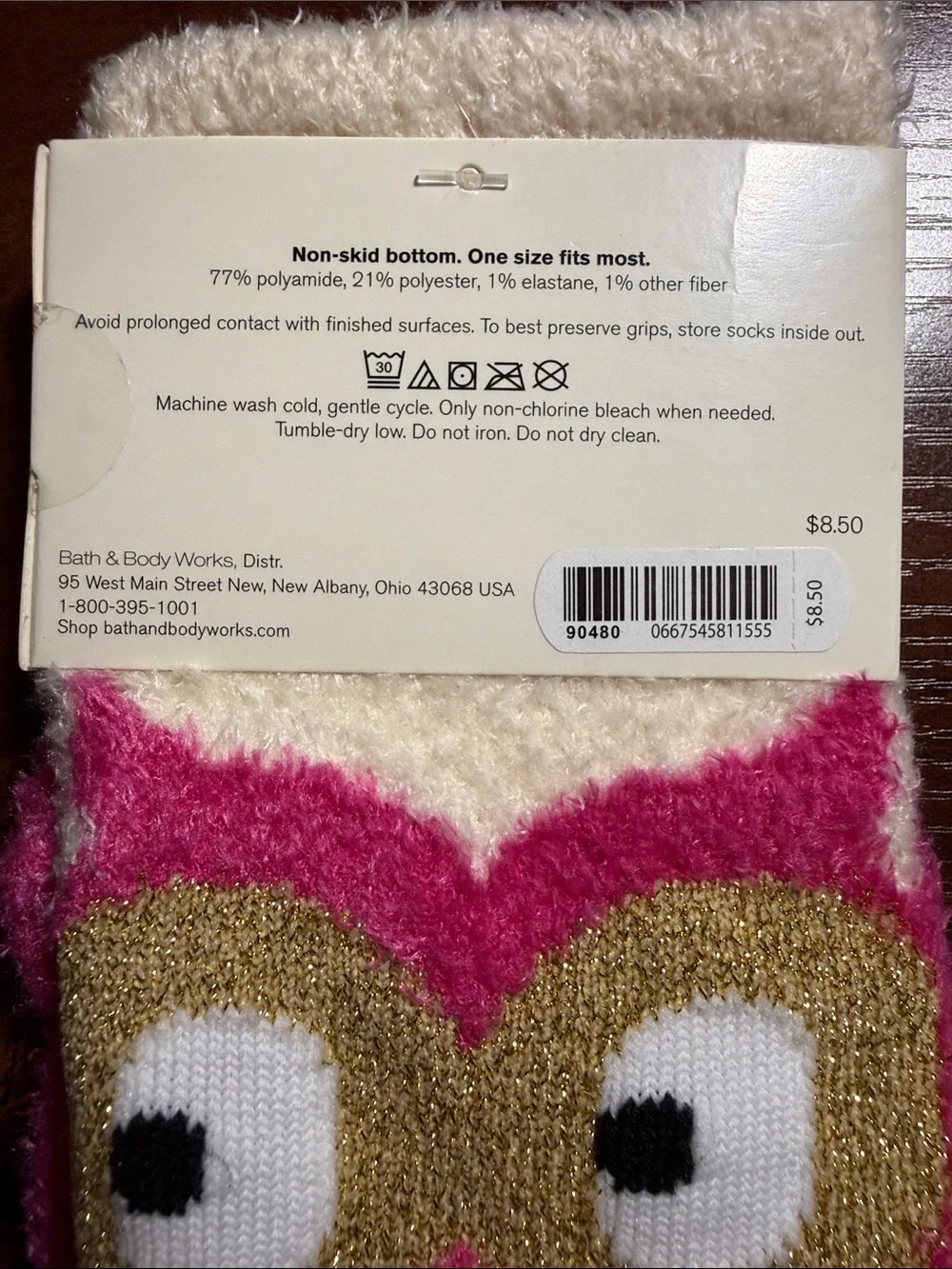Bath & Body Works Olivia Owl Shea-Infused Lounge Socks
